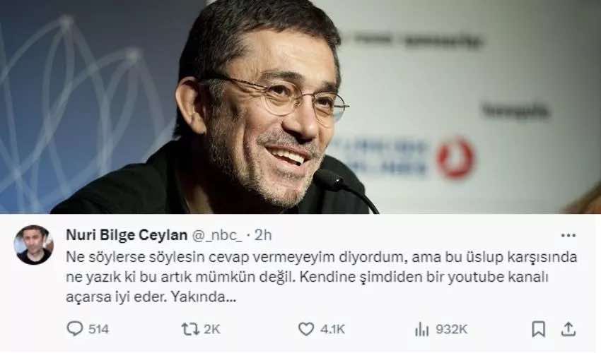 nuri bilge ceylan zeki demirkubuz kavgasi buyuyor nuri bilgi ceylan dan demirkubuz a sert sozler 